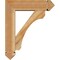 Ekena Millwork Legacy Arts and Crafts Rough Sawn Bracket w/ Offset Brace, Western Red Cedar, 6"W x 20"D x 24"H BKT0604X20X24LEC03RWR - alternate 3